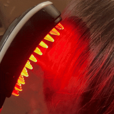 Head Massager Brush Comb Vibration