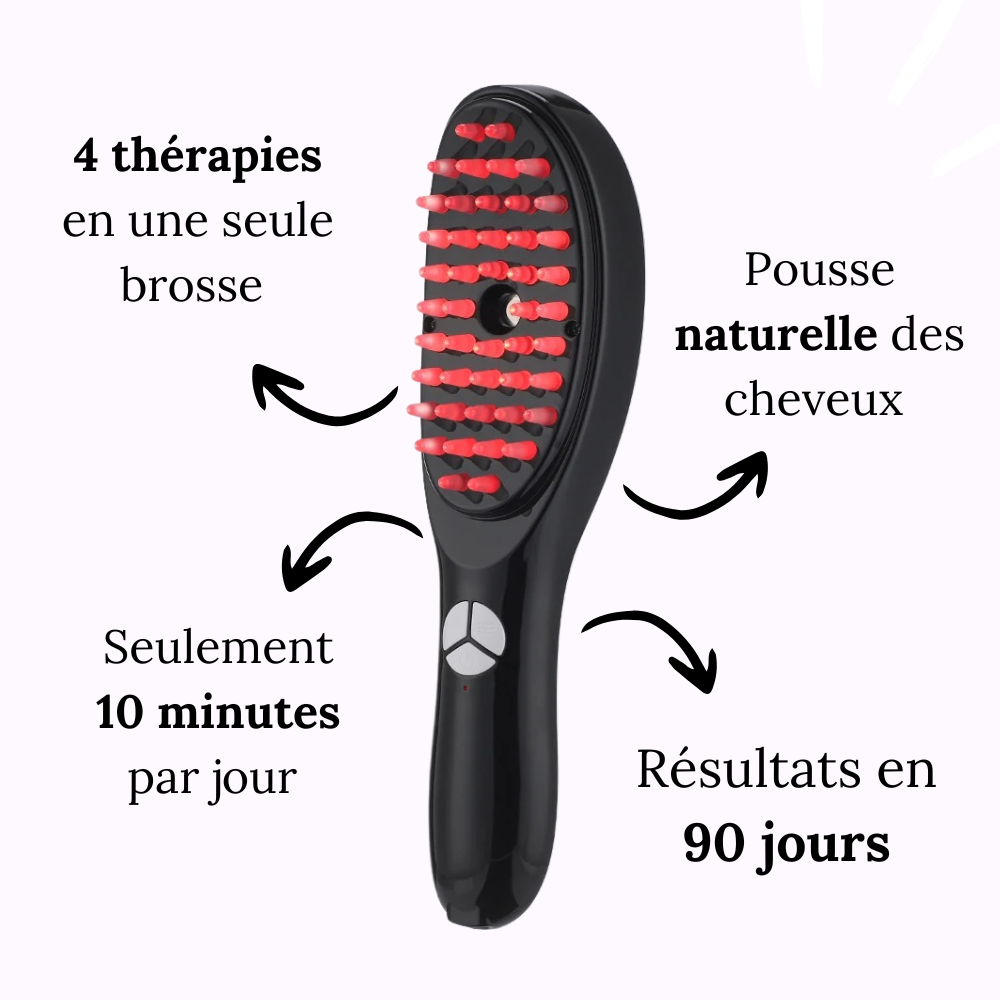 Brosse de massage 4 en 1 - Boostez la santé et la croissance de vos cheveux